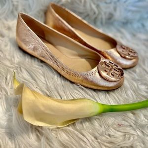TORY BURCH flats rose gold 35.5 (5.5)